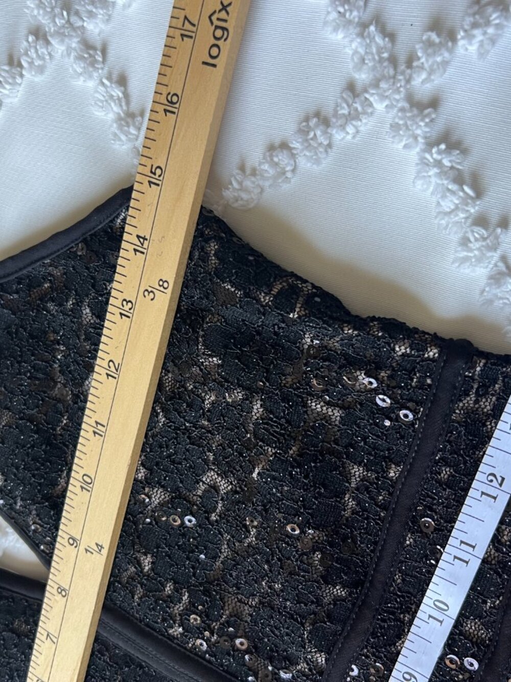 NW Nightway Lace, Sequins Cocktail Dress in Black and Nude SIZE 8 - Picture 16 of 16